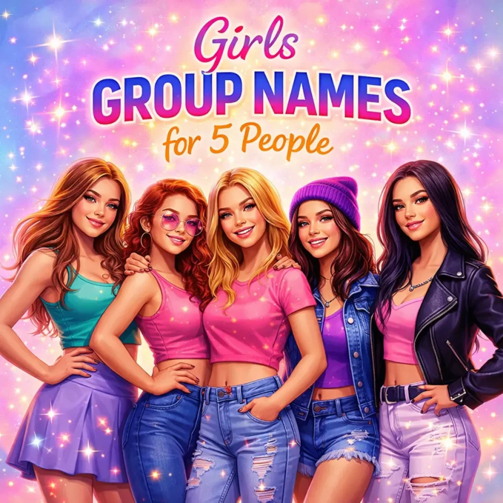 Girls group names for 5 people 
