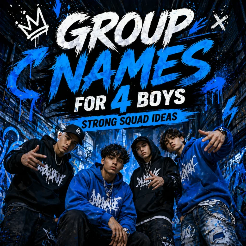 Group Names for 4 Boys (Strong Squad Names)