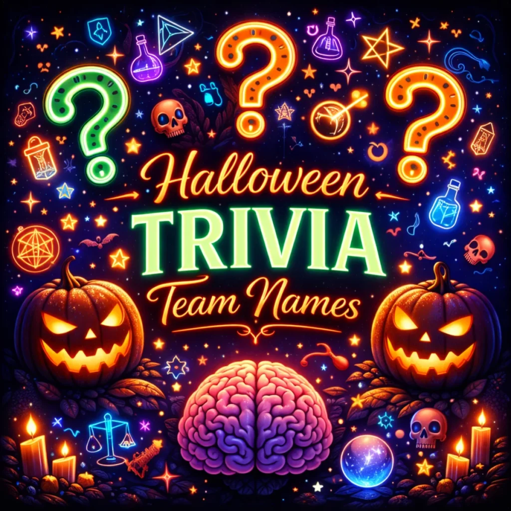 Halloween Trivia Team Names