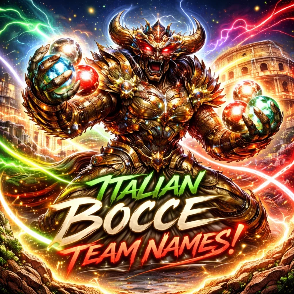 Italian Bocce Team Names 