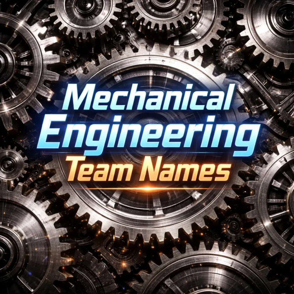 Mechanical Engineering Team Names