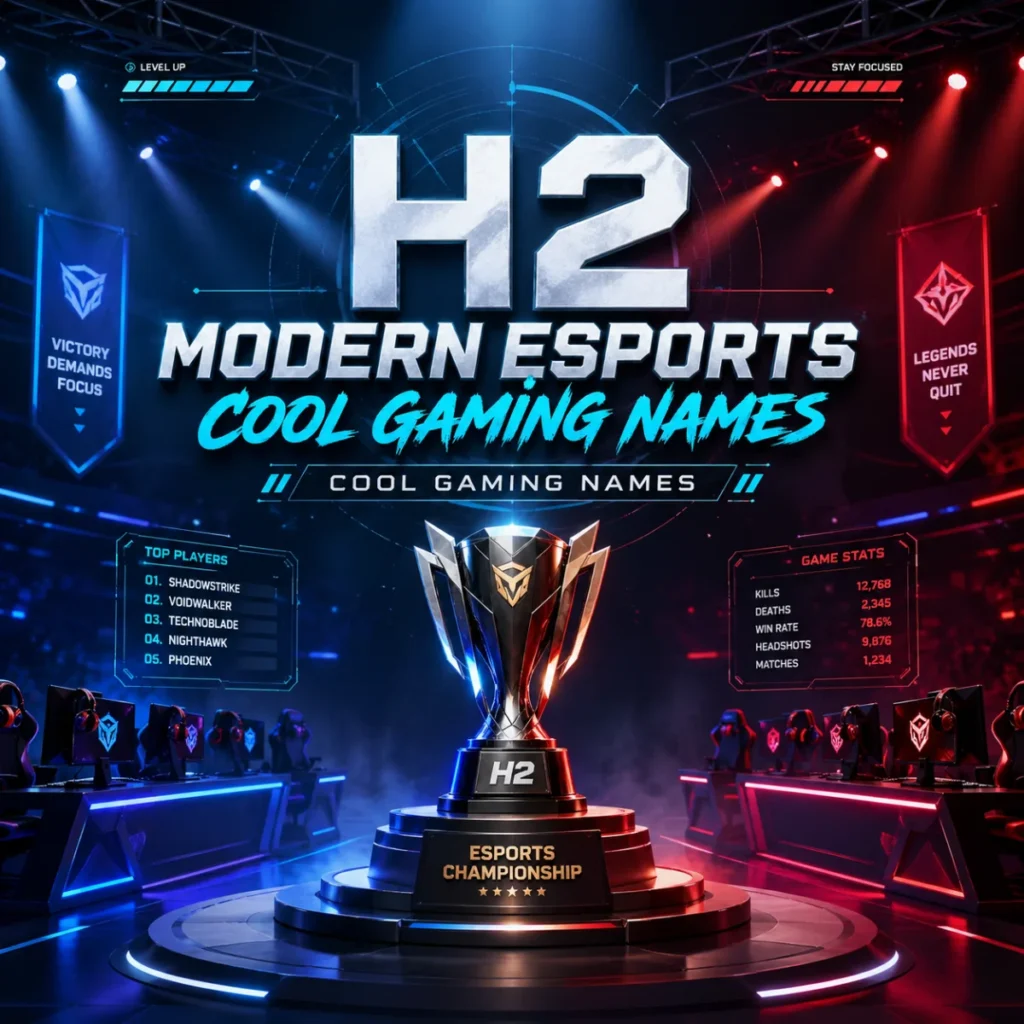 Cool Gaming Names (Modern Esports