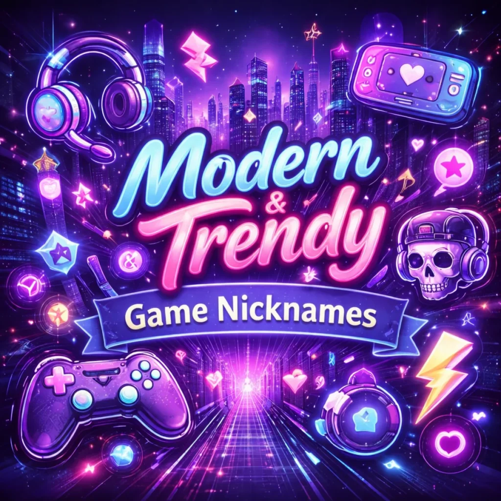 Modern & Trendy Game Nicknames