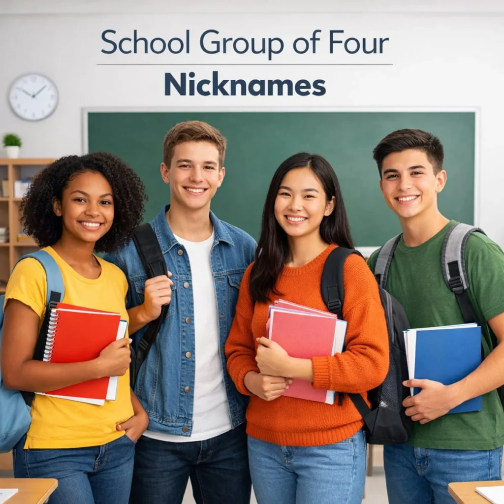 Group of Four Nicknames for School 🏫✏️