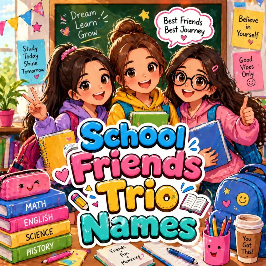 😂 Best Nicknames for Groups of 3 School Friends Trio Names