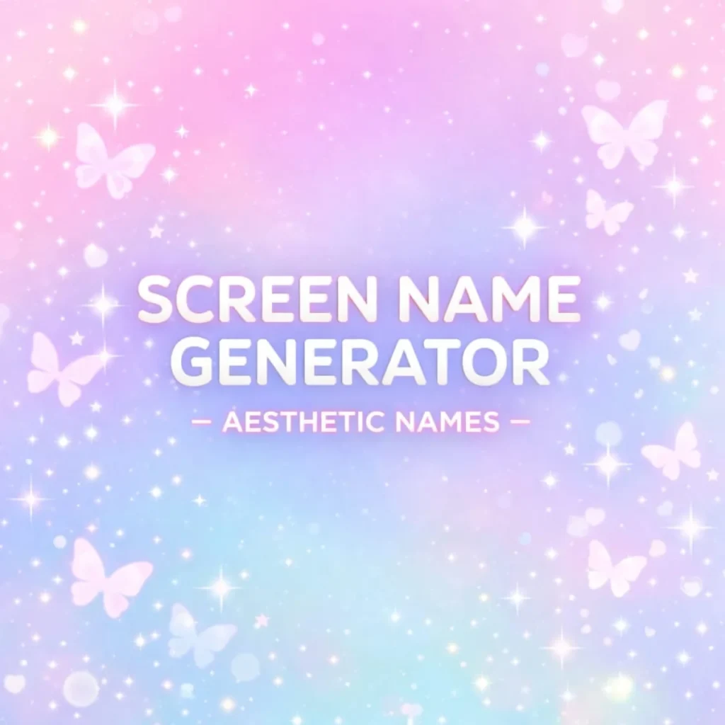 Screen Name Generator โ Aesthetic Gamer Names