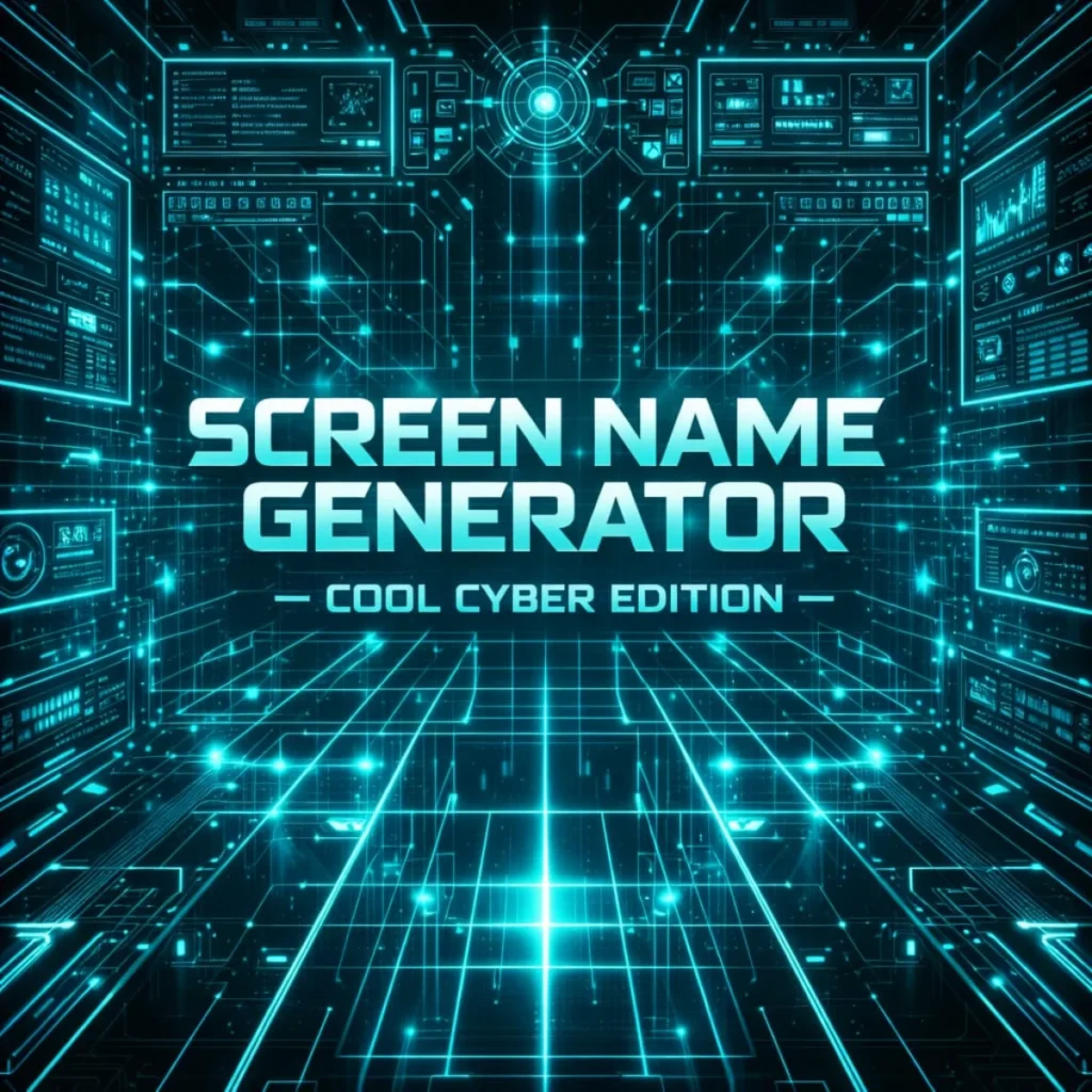 Screen Name Generator โ Cool Cyber Gamer Names