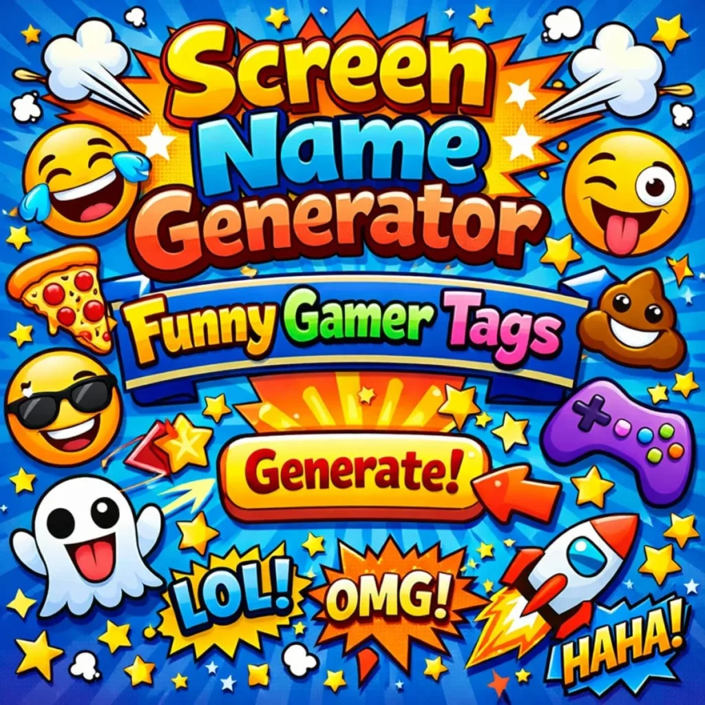 Screen Name Generator โ Funny Gamer Tags