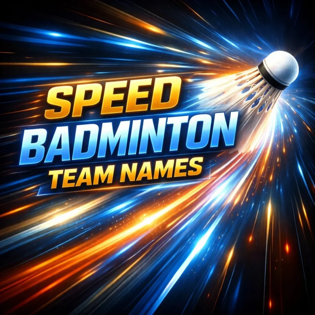  Speed-Based Badminton Team Names 
