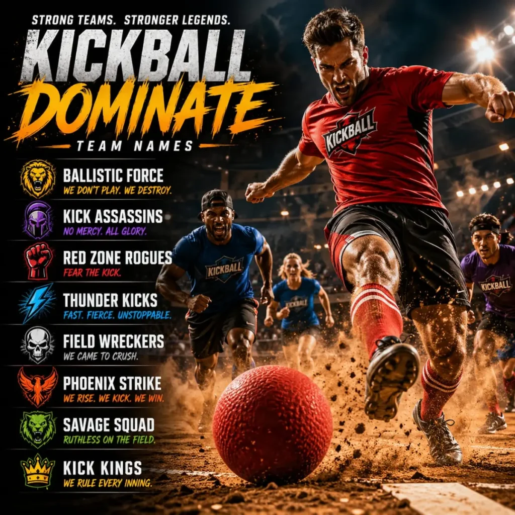  Strong & Competitive Kickball Team Names 