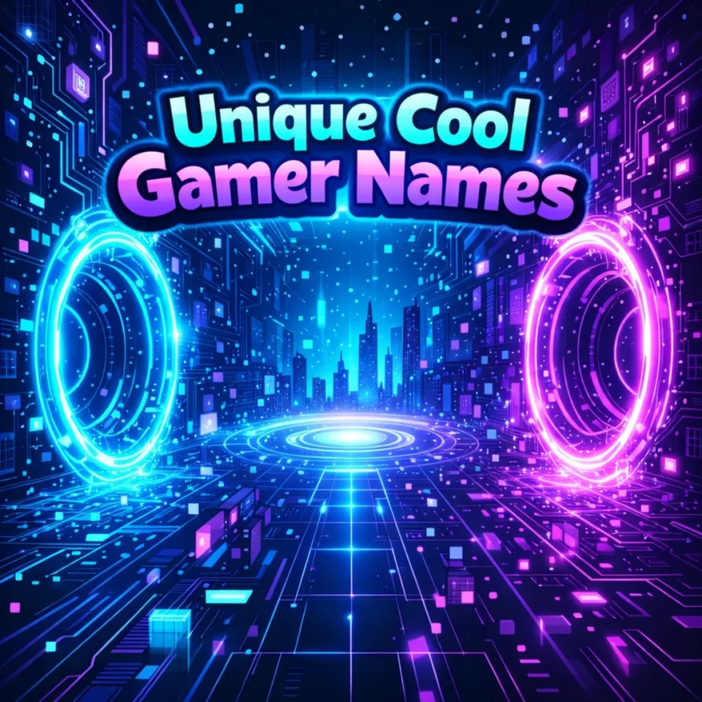 Unique Cool Gamer Names