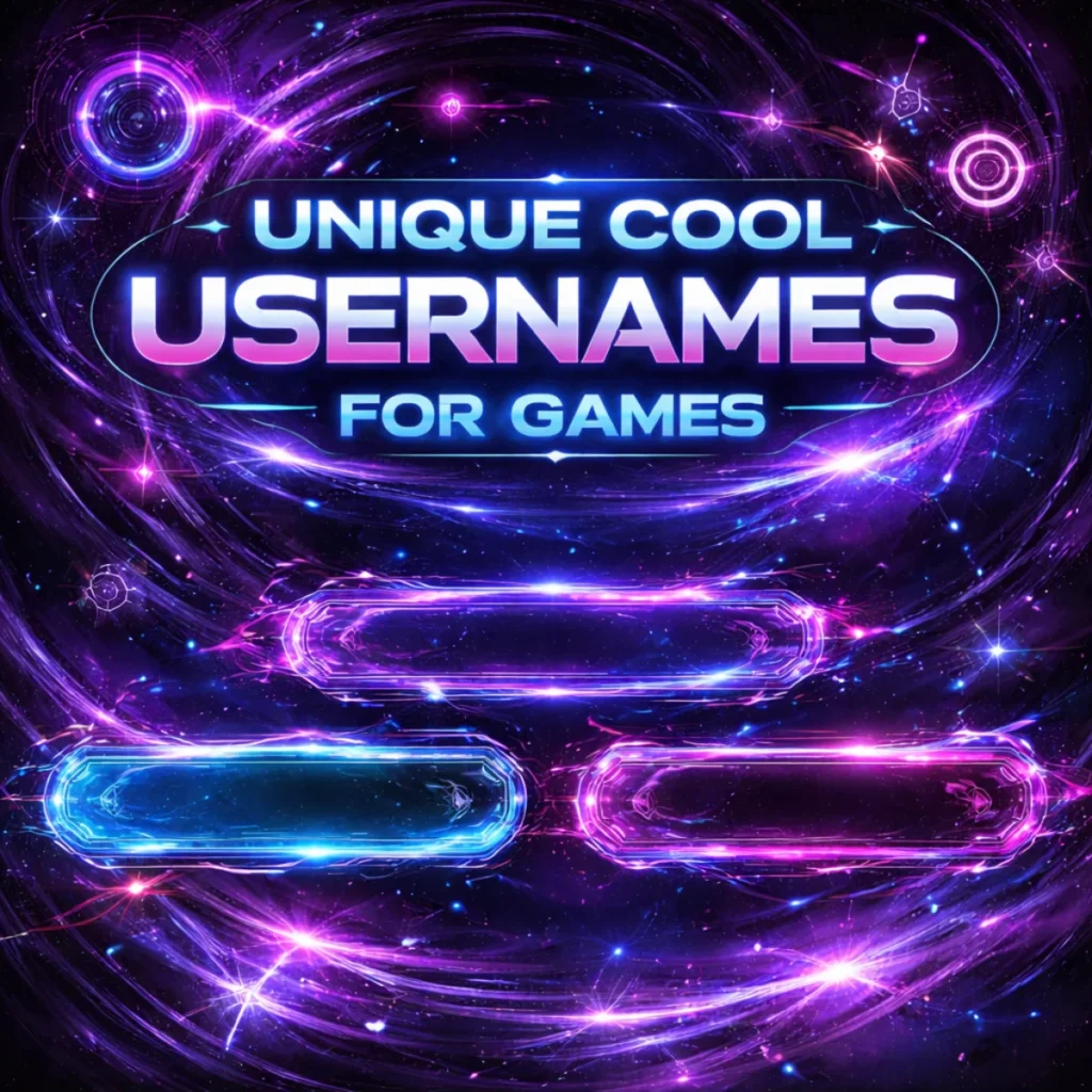 Unique Cool Usernames for Games