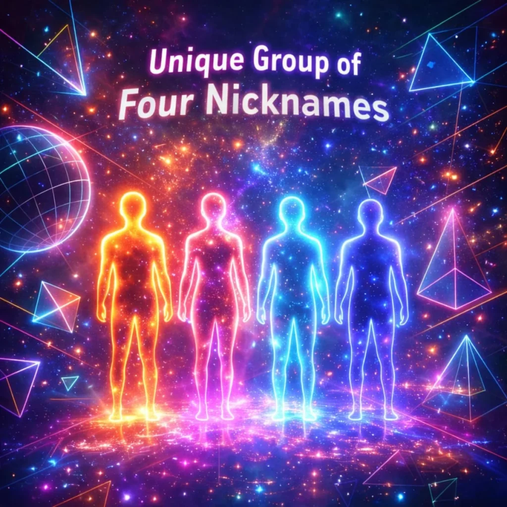 Unique Group of Four Nicknames 🎭⭐
