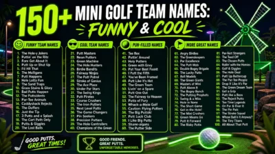 Mini Golf Team Names