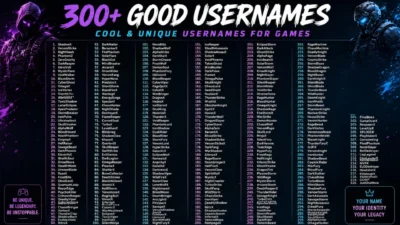 Good Usernames for Games