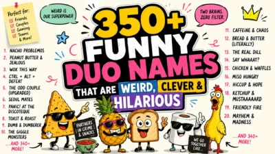 Funny Duo Names