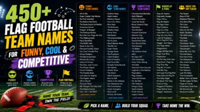Flag Football Team Names