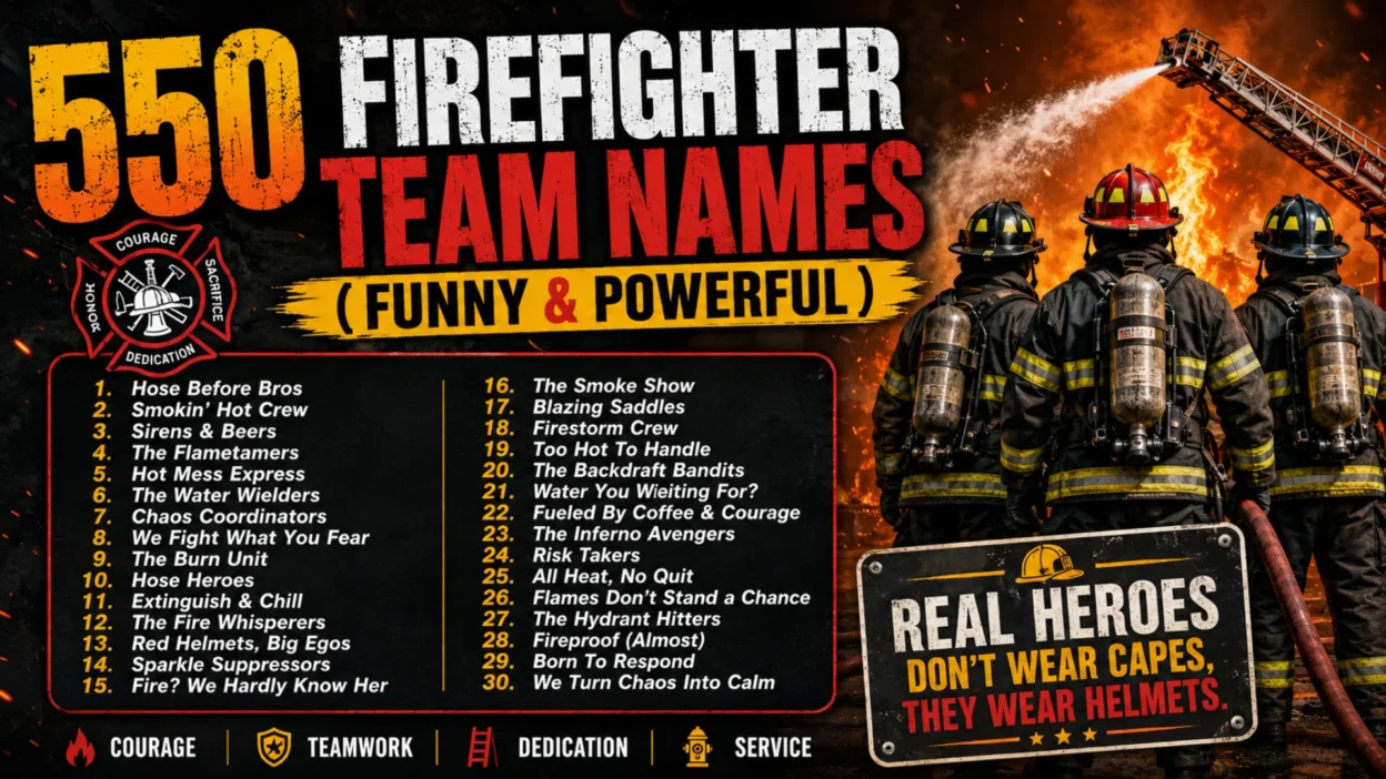 Firefighter Team Names