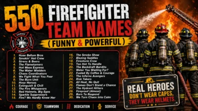 Firefighter Team Names