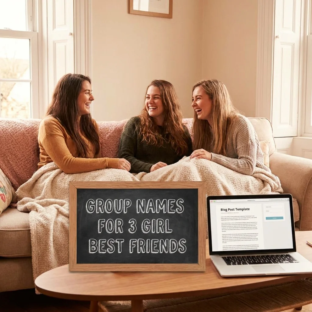 Group names for 3 girl best friends with cute and creative friendship ideas