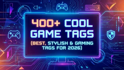 400+ cool game tags with best, stylish, unique, and pro gaming tag ideas for players in 2026
