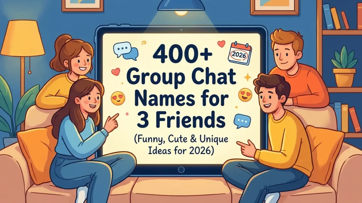 400+ group chat names for 3 friends with funny, cute, and unique ideas for 2026