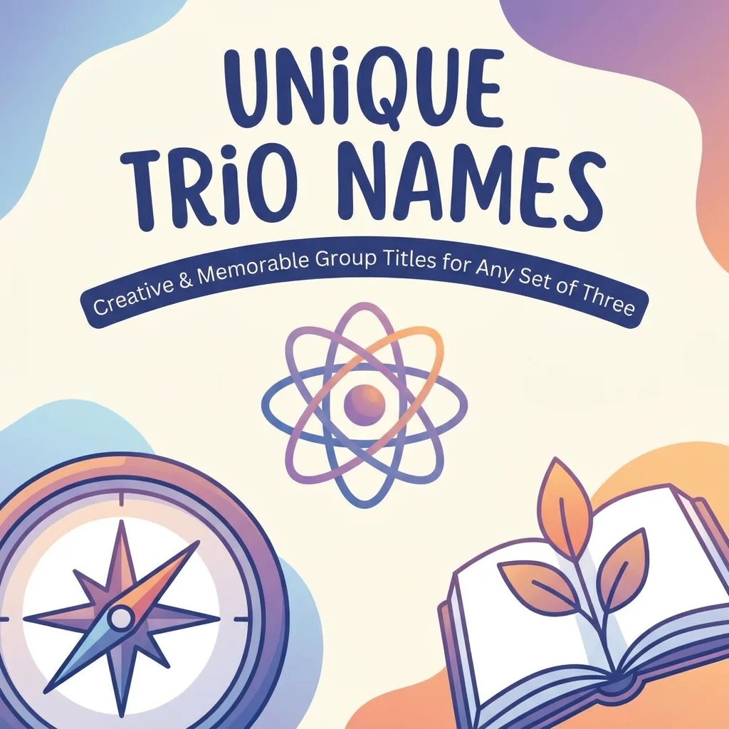Unique trio names for three friends with creative, stylish, and memorable ideas