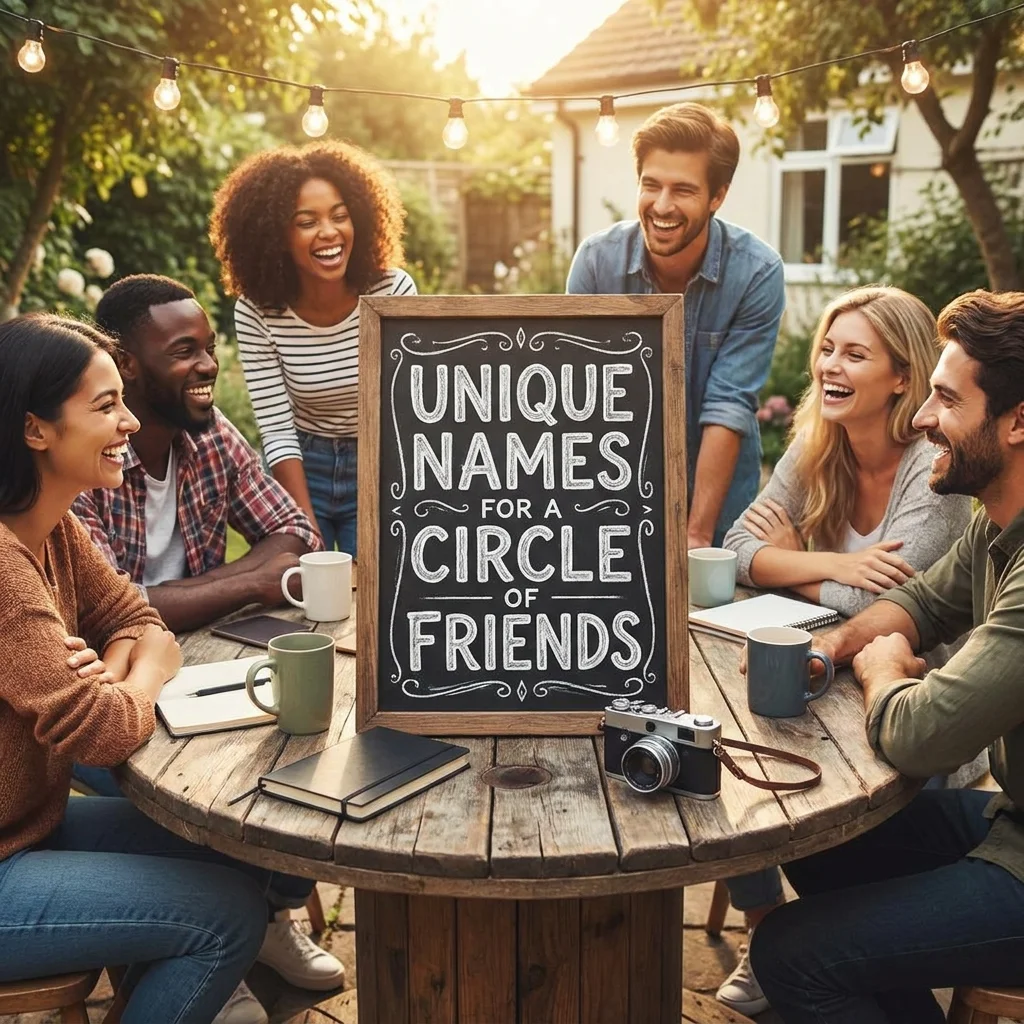 Unique names for a circle of friends with creative and meaningful group name ideas