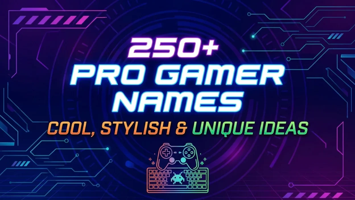 250+ pro gamer names with cool, stylish, and unique ideas for gamers