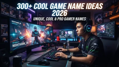 300+ cool game name ideas for 2026 featuring unique, stylish, and pro gamer names