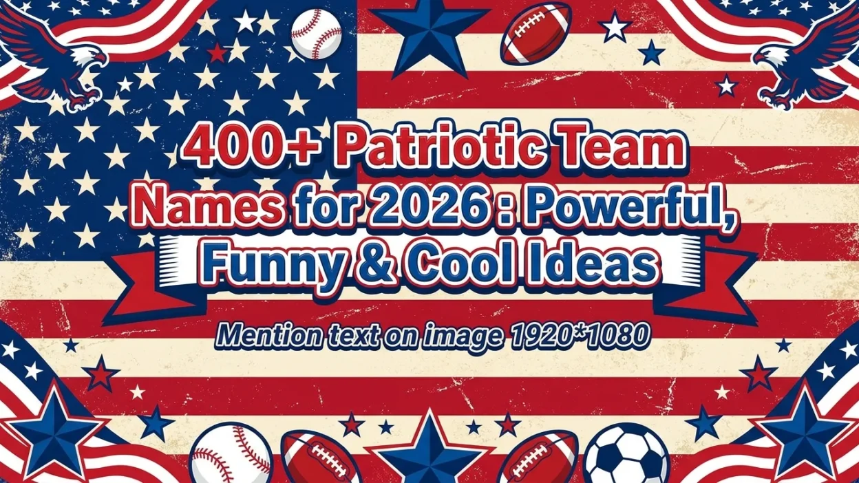 400+ patriotic team names for 2026 with powerful, funny, and cool ideas