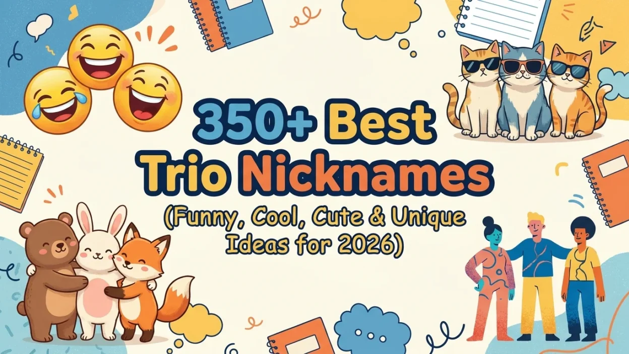 350+ best trio nicknames with funny, cool, cute, and unique ideas for 2026