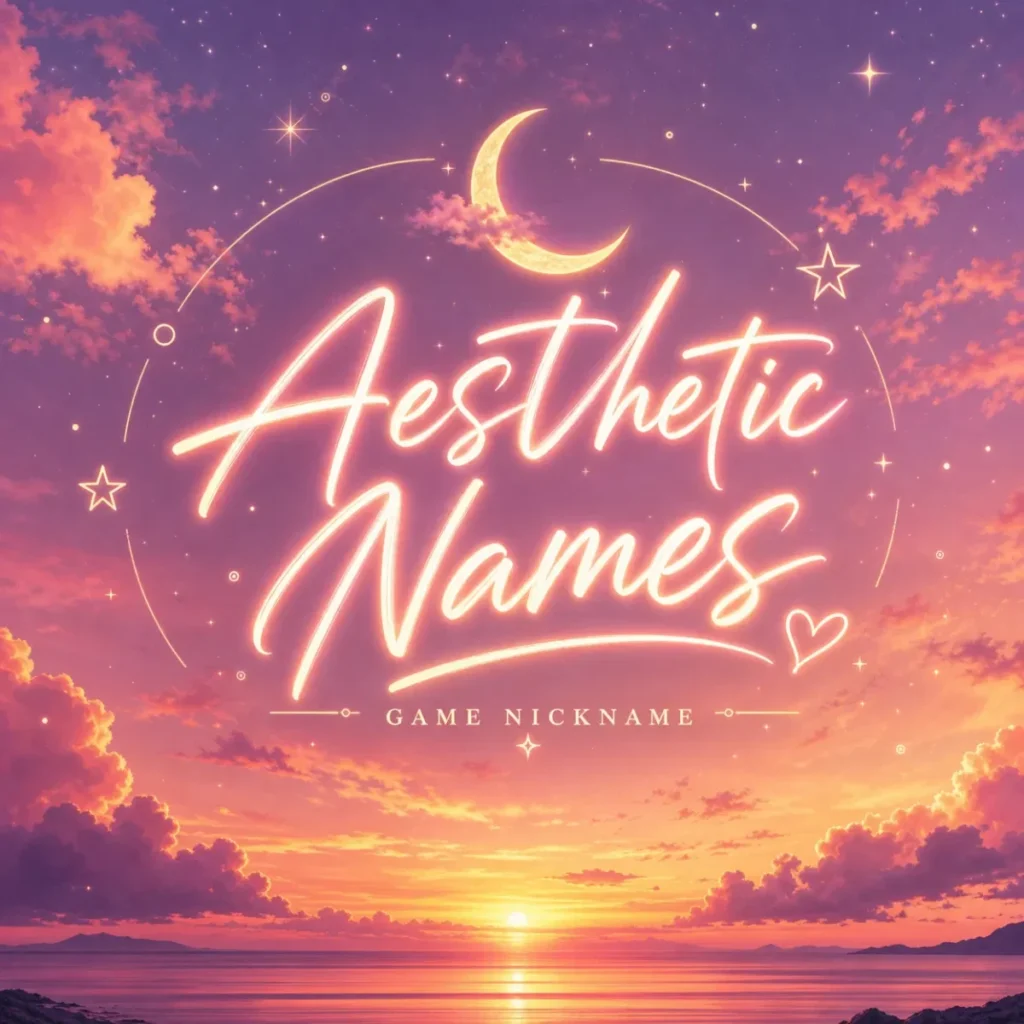 Game Nickname Aesthetic Names 🌈