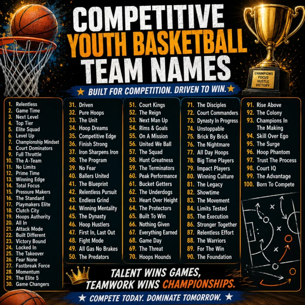 Competitive Youth Basketball Team Names 🏆