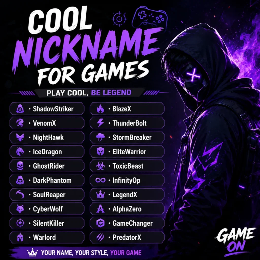 Cool Nickname for Games ๐