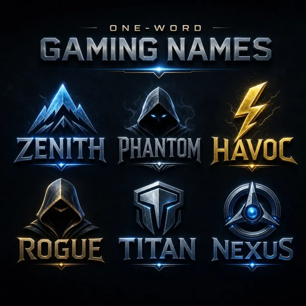 One-word gaming names