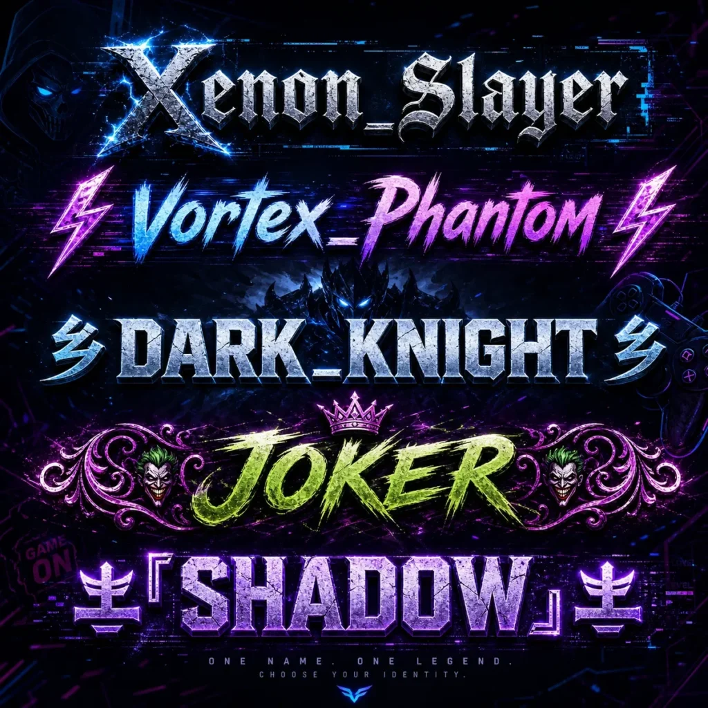Game Nickname Stylish Names