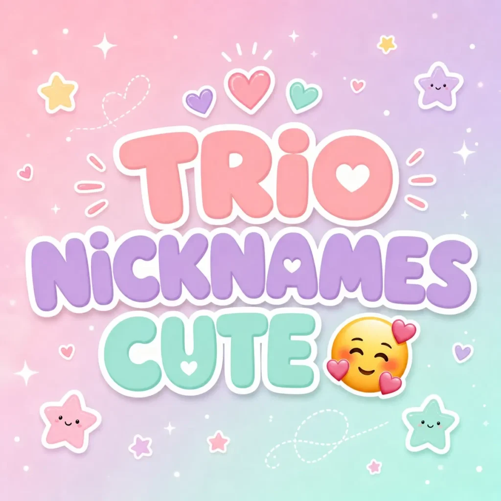 Trio Nicknames Cute 🥰