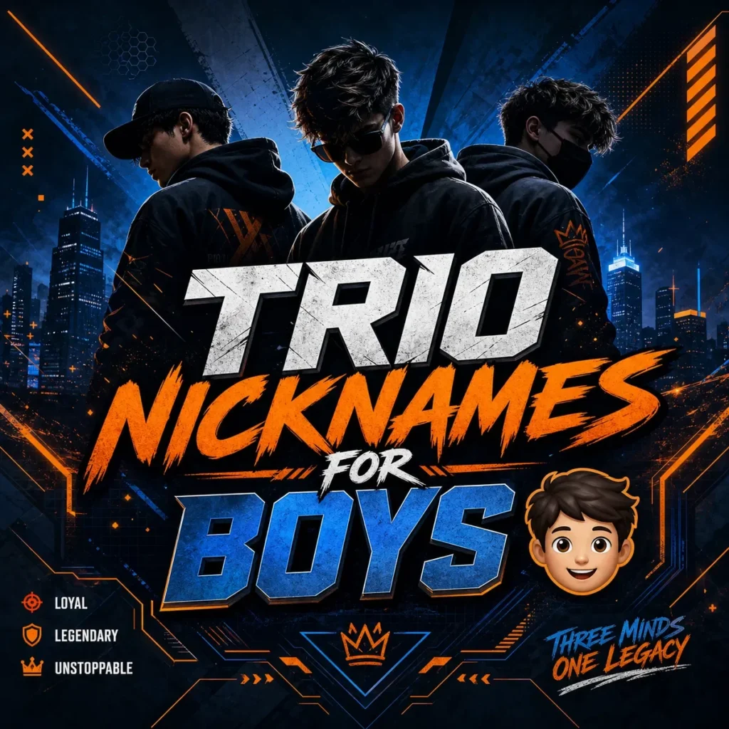 Trio Nicknames for Boys 👦