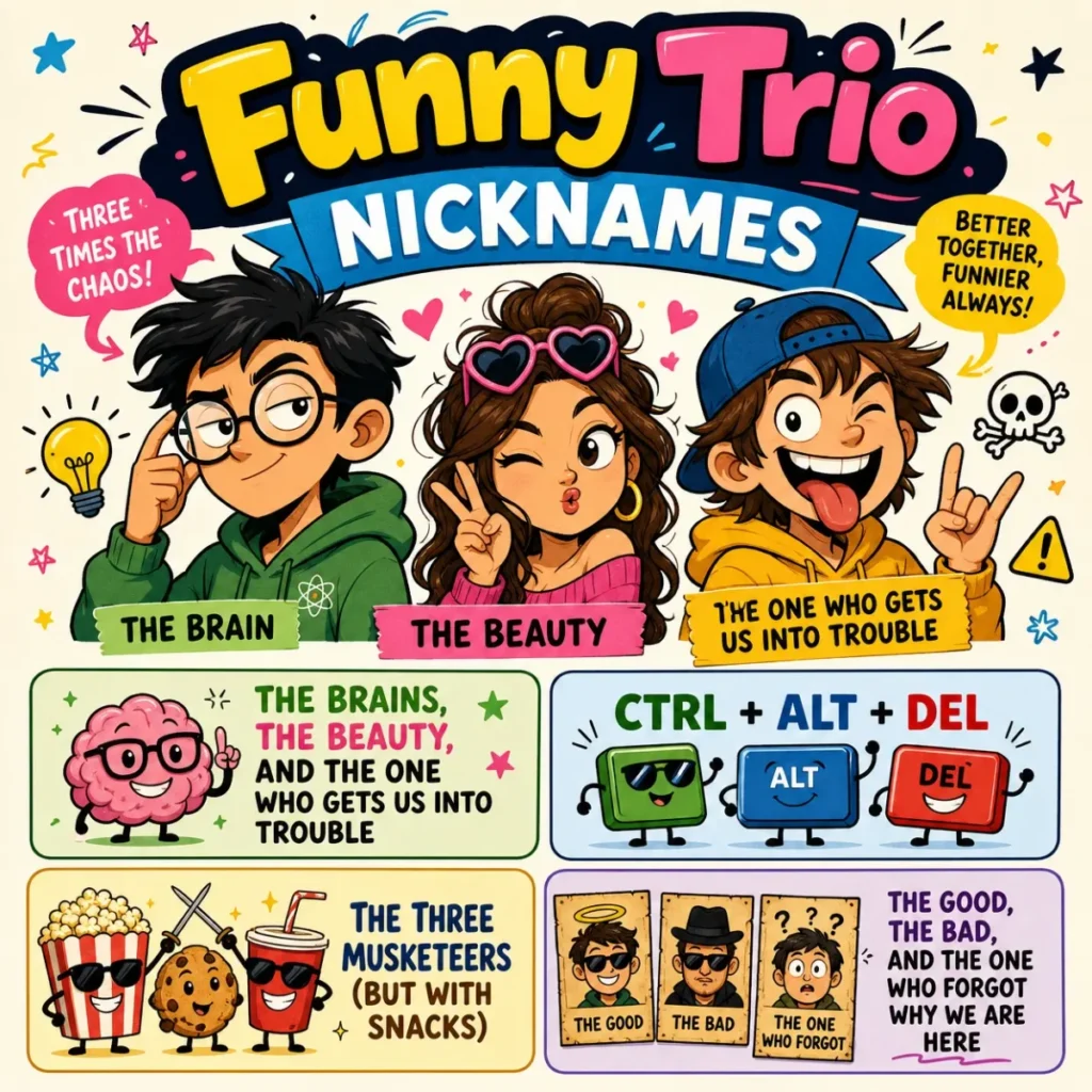Trio Nicknames Funny 😂
