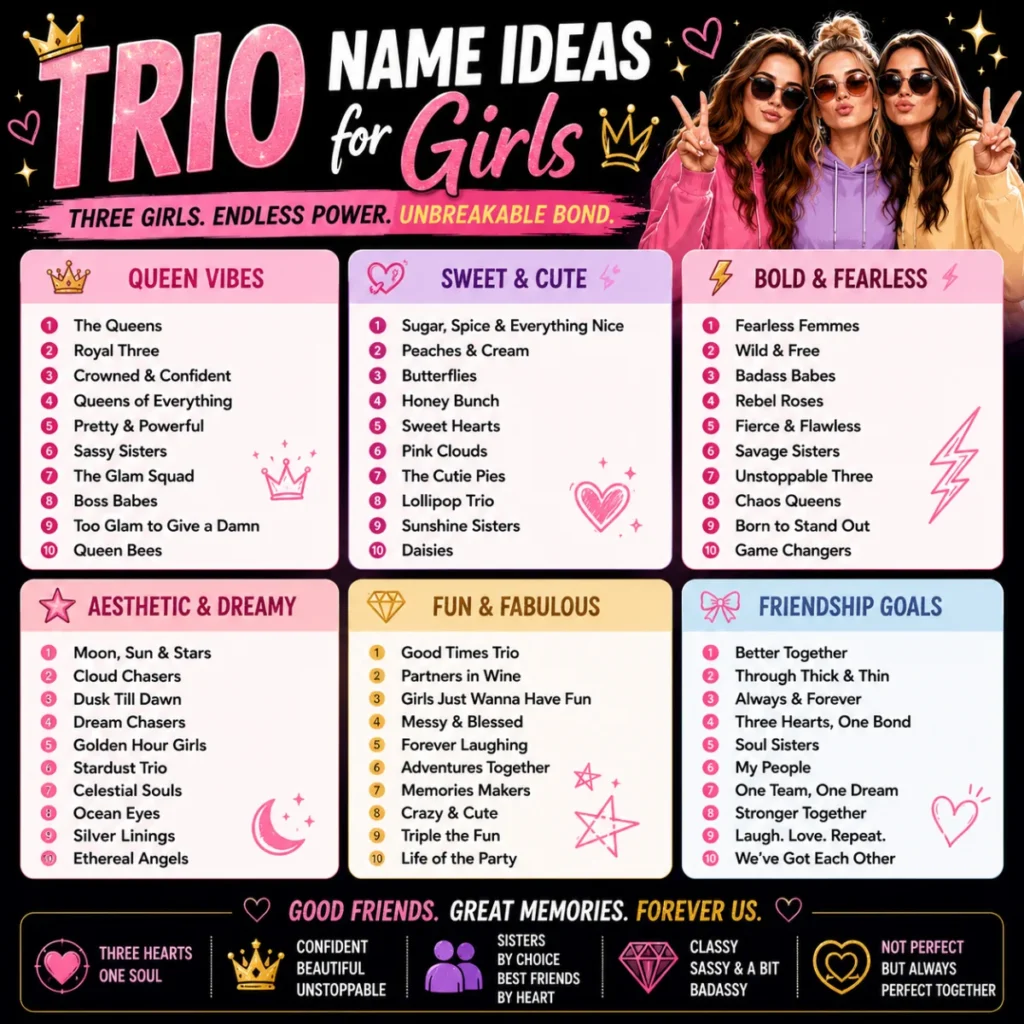 Trio Name Ideas for Girls ๐