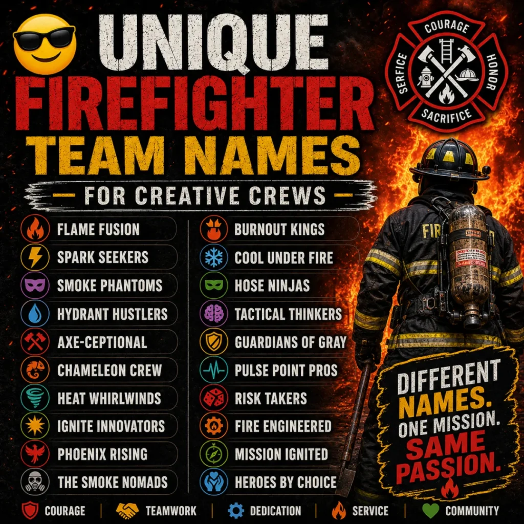π Unique Firefighter Team Names for Creative Crews