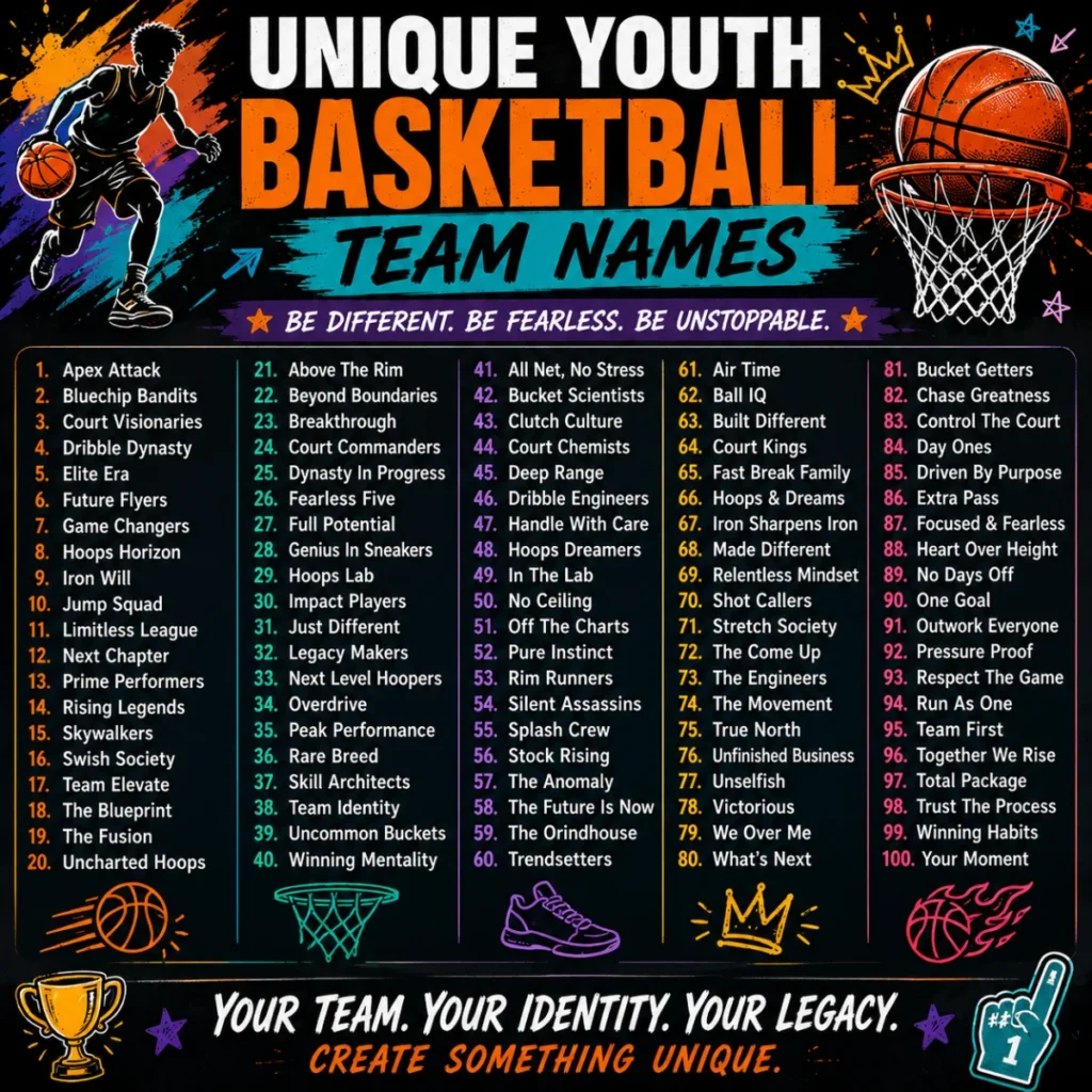 Unique Youth Basketball Team Names 🌟