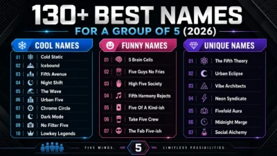 Names for a Group of 5