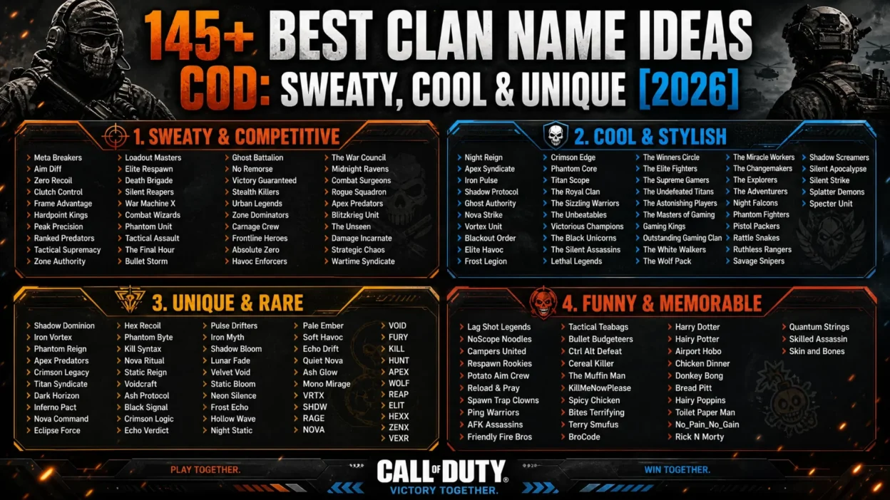 Clan Name Ideas COD