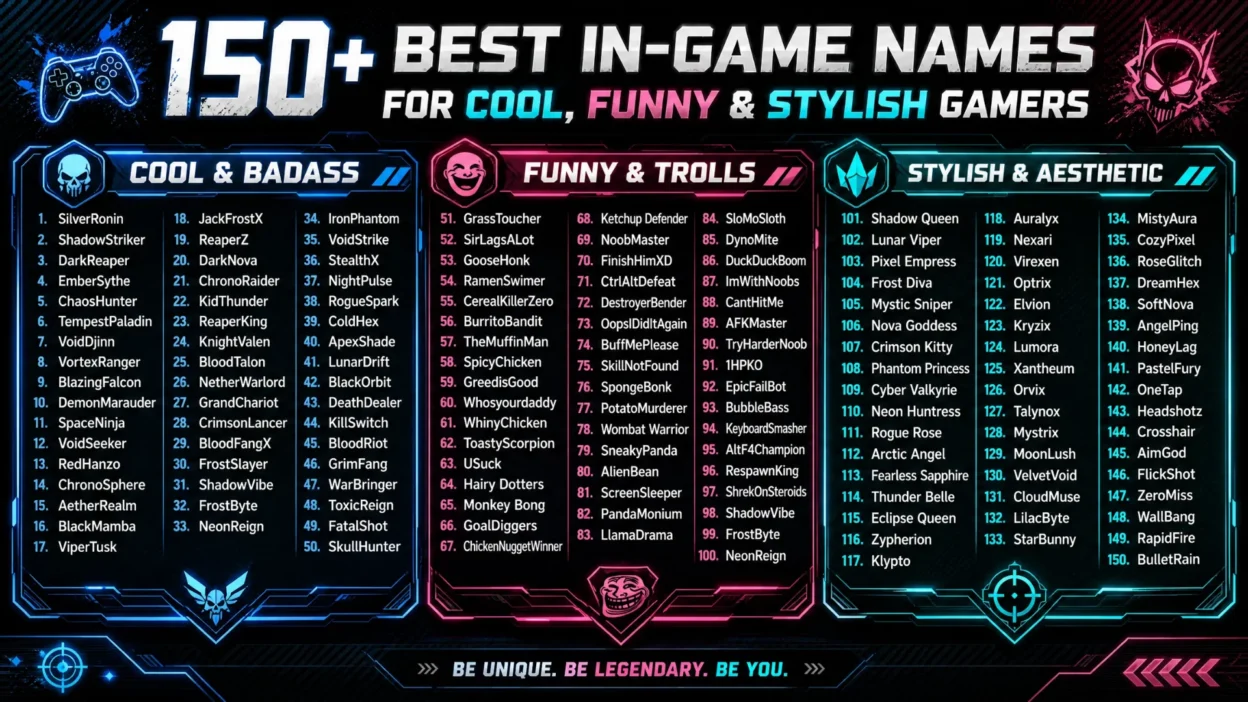 In Game Names