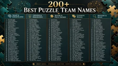 Puzzle Team Names