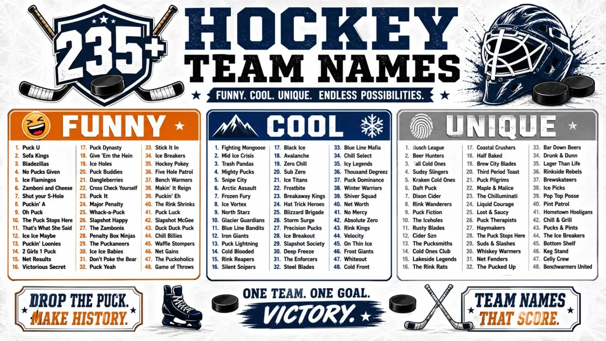 Hockey Team Names