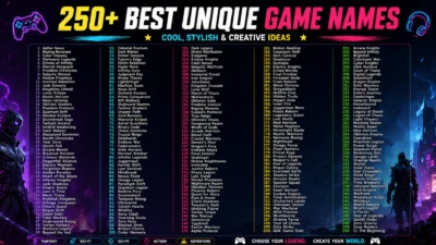 Unique Game Names