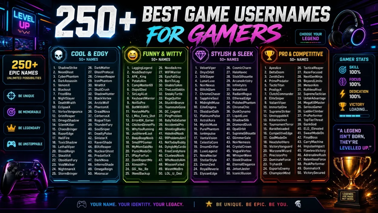 Game Usernames
